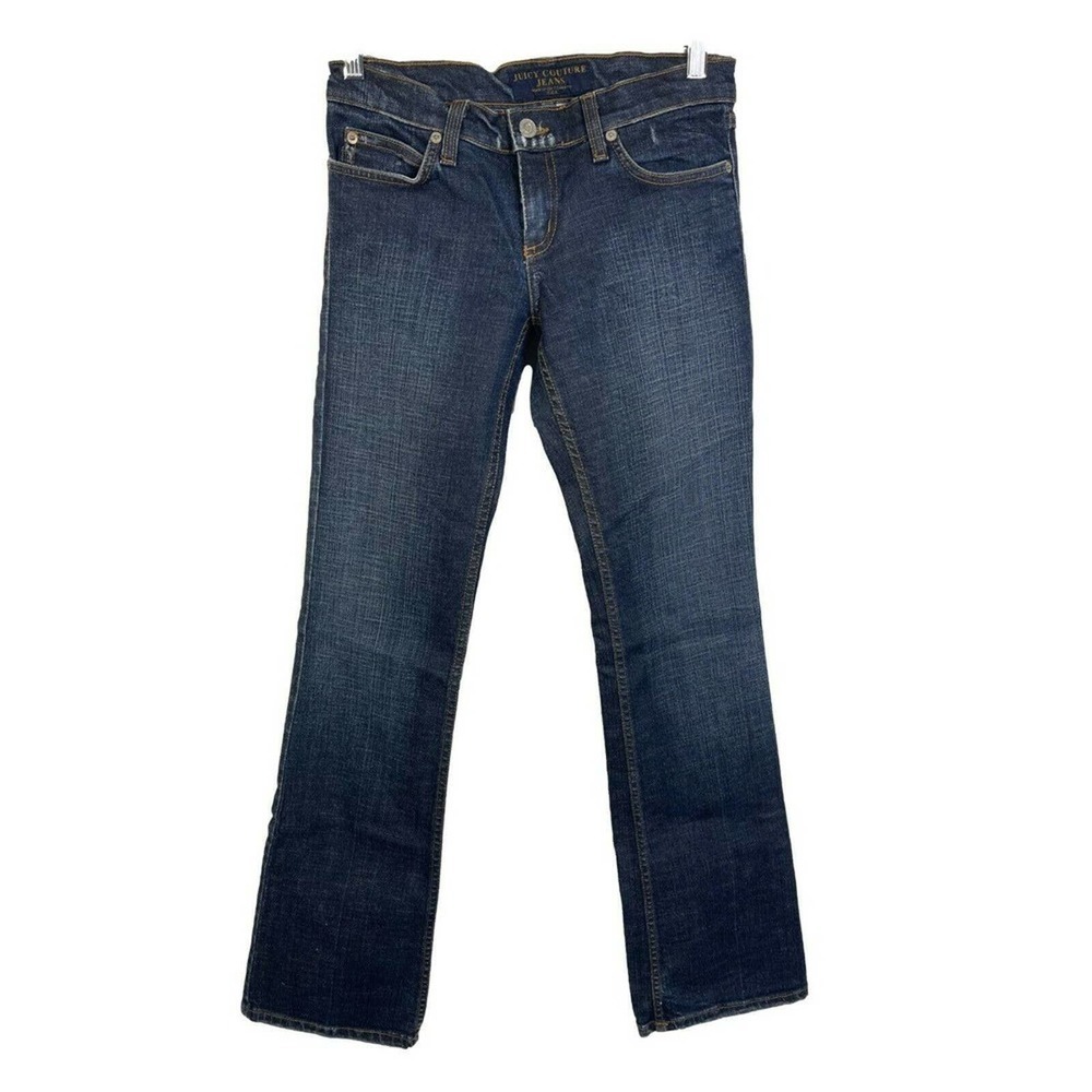 Juicy Couture Jeans 26 Vintage Y2K Dark Flare Bootcut Low Rise Denim Womens